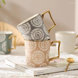 Mugs Travel Coffee Cups Espresso Personalized Porcelain Milk Aesthetic Drink Tea Handle Cafe Cup Sets