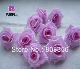 100pcs Purple 8cm Silk Artificial Simulation Flower Head Peony Rose Wedding Christmas Party Decorations Diy Jewelry1892502