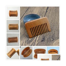 Delicate Wood Comb Custom Your Design Beard Customized Combs Laser Engraved Wooden Hair For Women Men Grooming Drop Delivery Dhj7P