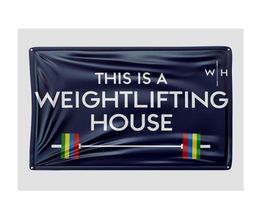 This is a Weightlifting House Flag 3x5Feet Decoration Flag With Brass Grommets 4848674