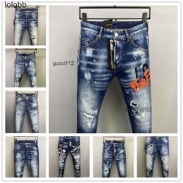 Mens Luxury Designer Denim Jeans d2 dsq2 dsquare 2 Holes Trousers COOLGUY Biker Pants Clothing 410E