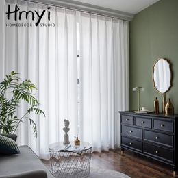 Soft White Tulle Curtains For Living Room Japan Style Voile Sheer Window Curtain Bedroom Thick Chiffon Kitchen 231227