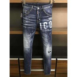 Mens Luxury Designer Denim Jeans d2 dsq2 dsquare 2 Holes Trousers COOLGUY Biker Pants Clothing A4OC