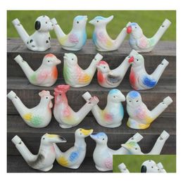 Arts And Crafts Water Bird Whistle Clay Crafts Ceramic Glazed Whistle-Peacock Birds Home Decoration Office Ornaments Sn2514 Drop Deliv Dhhm5