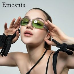 Emosnia Fashion Sport Resin Sunglasse Men Luxury Brand Designer Steampunk Goggles Gothic Outdoor De Sol 231227