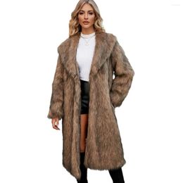 Women's Fur Coat Autumn And Winter Imitation Long Faux Women Casual Jackets For