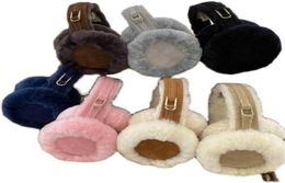 Sheepskin Fur Designer Earmuffs Metal Buckle Versatile Ear Cover Winter Ear Warmer for Women and Men84397726086211