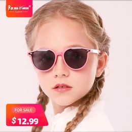 Girl Boy Sunglasses Polarised Children's Sun Glasses Retro Design Suitable for KIDS Glasses 4 Colour 231227