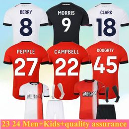 2023 2024 Luton Town Soccer Jerseys kit MORRIS WOODROW 23 24 Burke Hartson Curtis Lansbury Donaghy Berry Mick Home Away Third Jersey Football Shirts sets Uniform kids