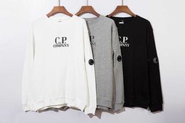 Chao Cp Letter Arm Circular Lens Couple Style Pure Cotton Pullover Long Sleeved Looped Men's and Women's Hoodie