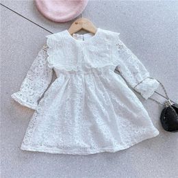 Girl Dresses Kids Girls Dress White Lace Elegant Princess Party Children Clothing Christmas Birthday Wedding Baby