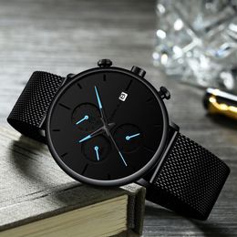 CRRJU Fashion Date Mens Watches Top Brand Luxury Waterproof Sport Watch Men Slim Dial Quartz Watch Casual Relogio Masculino nice w190u