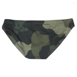 Underpants Male Underwear Men's Briefs Camouflage Print Bulge Pouch Low Waist Casual Plus Size Lingerie Knickers Triangle