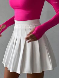Skirts School Uniform Women Mini Sexy Spring Autumn Kawaii Short Pleated White Korean Tennis High Waist Jupe Bottoms