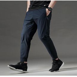 Thin Workout Sweatpants Fit Quick Dry comfortable Joggers Men Running Long Pants Gym Sports Fitness Trousers Zip pocket6090459