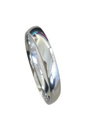 Classic male Real white Gold Colour 6mm Titanium Steel Women Men Wedding silver Ring Top Quality Do not fade Lovers Wedding Jewelry2344914