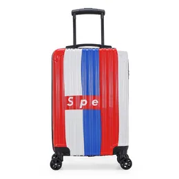 WITH LOGO 20 styles trolley case 20 inch travel bag box gift zipper box universal wheel boarding box student luggage new fashion suitcase 240103