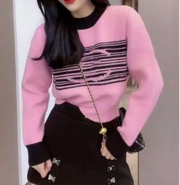 Womens Brands Designers Sweater Pink Letters Pullover Men S Hoodie Long Sleeve Sweatshirt Embroidery Knitwear Winter Clothes 2024