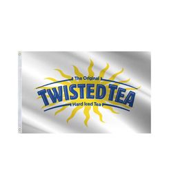 Twisted White Flag 3x5 Ft Large Vivid Color and UV Fade Resistant-Twisted Banner Great for College Dorm Room4413884