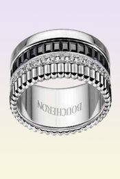 Diamond inlaid ceramic full diamond gear can rotate wide version lovers039 Jewellery love comes Qi Wei039s same ring4291518