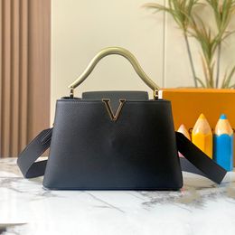 Luis Viton Shopping Lvse Handbags LouiseViution Bags LouisVuiotton Totes Leather Mommy Tote Designer Bag Underarm Shoulder Genuine Handbag Pure Matte Metal Handl