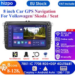 8+128G Android Auto Radio for VW Passat B6 B7 CC Tiguan Touran GOLF POLO Carplay 4G Car Multimedia GPS 2din Autoradio