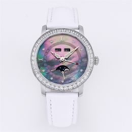 JB 3663 Motre be luxe diamond watch 35mm 6763 automatic mechanical movement steel case women watches designer watchs wristwatches Relojes