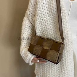 Shoulder Bags New Women Fashion Vintage Color Matching Design Handbag Purse Totes Underarm Crossbody Bag Girls Satchel Comtingstylishhandbagsstore
