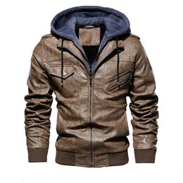 メンズプーウォッシュレザーコートプラスサイズの冬用ジャケットメンズ衣類S 231228