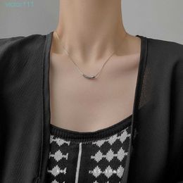 2024 DESIGNERS New small eggplant Necklace women's simple temperament versatile ins minority design sense Korean water drop collarbone chain