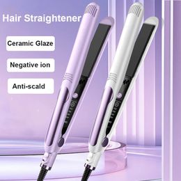 26MM Negative Ion Hair Straightener Twist Straightening Curling Iron Pro Anti-scald Ceramic Glaze Fast Heating Styling Flat Iron 231227