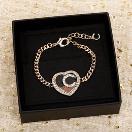 2024 Luxury quality charm pendant necklace with diamond and enamel design in silver plated have stamp box Bracelet PS3706A