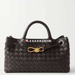Botte Venetas Small Andiamo Totes Bags Top Handle Bag Purchasing Agent 92% Discount Fashionable Andiamo Brown Leather WN-SAD