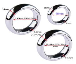 6 Size Metal Cock Ring sexyToys For Men Penis bondage lock Delay Ejaculation Rings Weight Cockring sexy Toys Adults 186004354