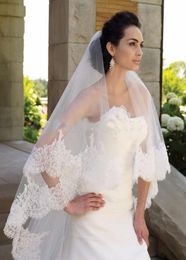 New 2017 Real Images High Quality 3Meter One Layer Elegant Luxury Long Wedding Veil Bridal Veils Sequins Lace Veil Without Comb8747366