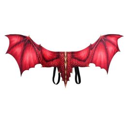 Halloween Mardi Gras Party Props Men Women Cosplay Dragon Wings Costumes in 6 Colours DS180049443375