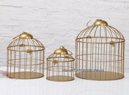 Bird Cages European retro iron bird cage flower stand balcony outdoor decoration pet supplies decorative 2211051434307