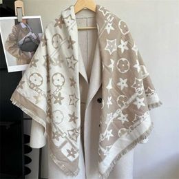 18% OFF scarf New trend printed pentagram thick insulation in autumn and winter large size with shawl