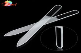 10Pcslot New Transparent Glass Nail File and Translucent Durable Crystal nail Art Care Files Tool4021971