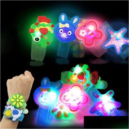 Jewellery Creative Cartoon Led Watch Flash Wrist Bracelet Light Small Gifts Children Toys Wholesale Stall Selling Goods Christmas Drop D Dhxmq