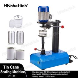 370W Manual Electric Tin Sealing Machine Zip-top Can Sealer Plastic Jar Capping Canning Machine Aluminium Tin Can Food Jar Capper Packing Machines LT200