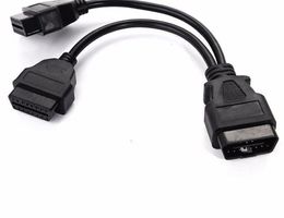 16pin OBD2 male to female 1/2 extension cable, 16 cores, 30cm