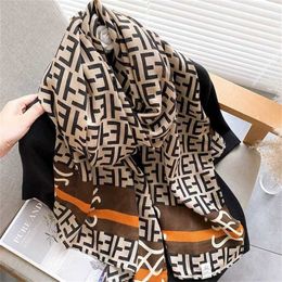 20% OFF Hot selling cotton hemp printed scarves for women in autumn winter soft skin friendly live streaming sample taking shawl and neckband wearing