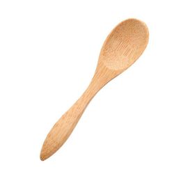 Spoons 9Cm 10Cm Mini Bamboo Spoons Dessert Ice Cream Honey Spoon Baby Wholesale Lx3460 Drop Delivery Home Garden Kitchen, Dining Bar F Dhe04