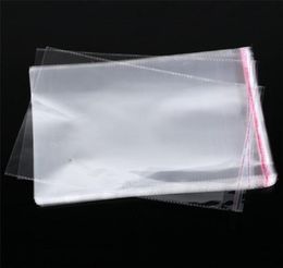 100pcsLots Resealable Cellophane OPP Poly Bags Thick Clear Chlothes Clothing Package Storage Bag Envelope Gift Wrap7505886