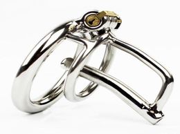 Stainless Steel Male Chastity Device with Catheter Small Cock Cage Metal Penis Lock Bdsm sexy Toy for Men Belt9321640