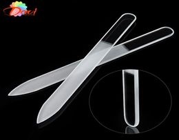 10Pcslot New Transparent Glass Nail File and Translucent Durable Crystal nail Art Care Files Tool4426521