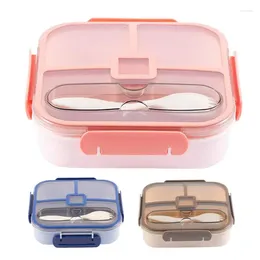 Dinnerware Divided Lunch Container 3 Compartment Durable Large Capacity Box For Storage Schools Home Kitchen Supplies