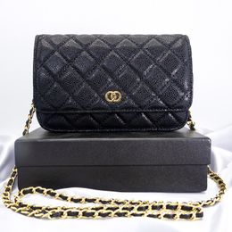 Luxury classic Women caviar flap Leather chain Cross Body Shoulder Bags Designer men the Totes quilted Clutch Bag Designer handbag fashion wallet Messenger bags