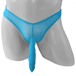 Underpants Mens Underwears Long-Elephant Nose JJ Sheath Pouch Briefs Elastic Trunks Breathable Knickers Bikini T-Back